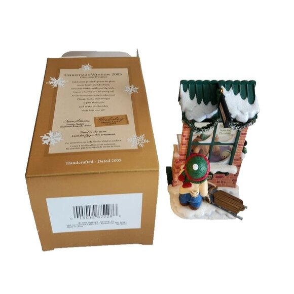 Hallmark Keepsake Club Exclusive Christmas Window Pet Shop Ornament 2005 Puppy - Picture 5 of 10
